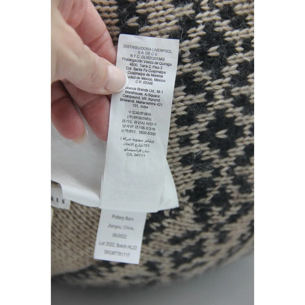 Pottery Barn Fair Isle Sweater Pillow Round 12